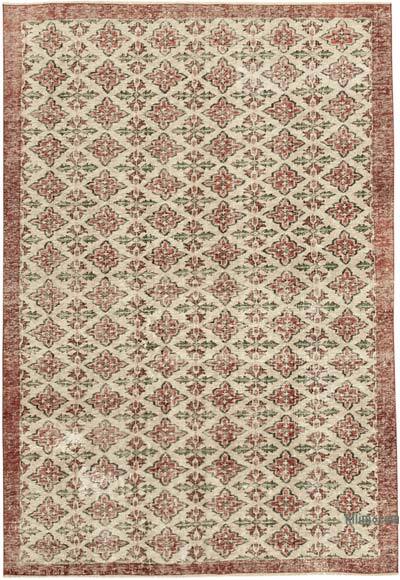 Vintage Turkish Hand-Knotted Rug - 6' 1" x 9'  (73" x 108")