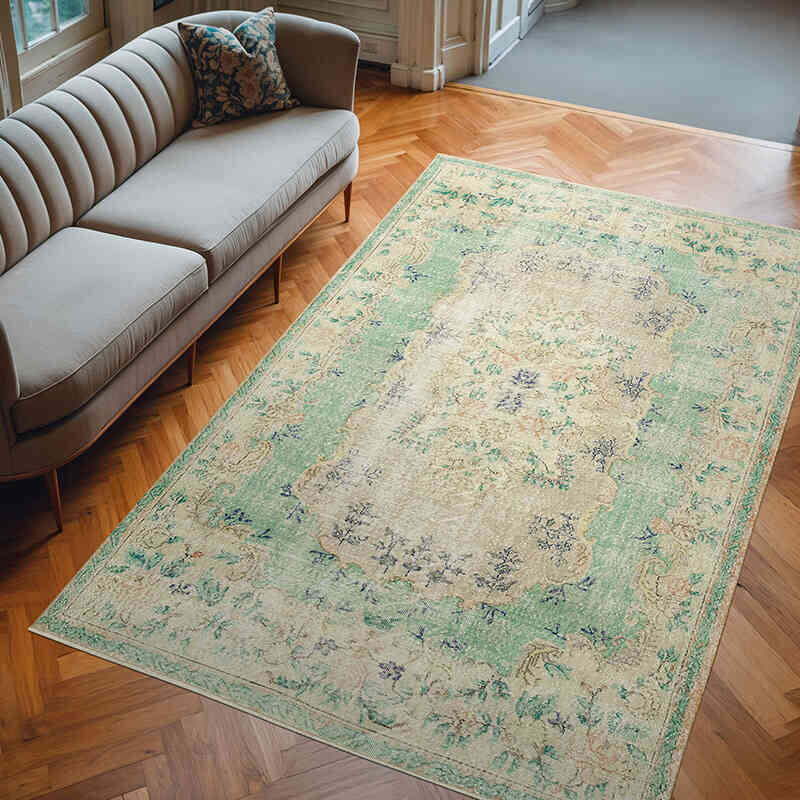 El Dokuma Vintage Halı - 203 cm x 311 cm - K0074594