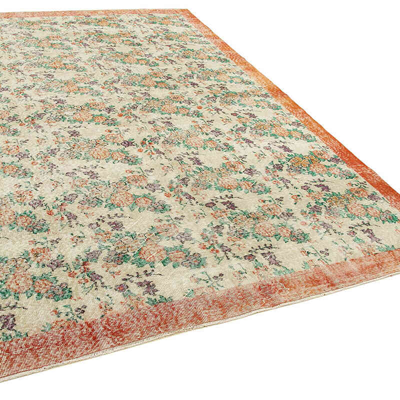 Vintage Turkish Hand-Knotted Rug - 6' 8" x 10' 6" (80" x 126") - K0074615