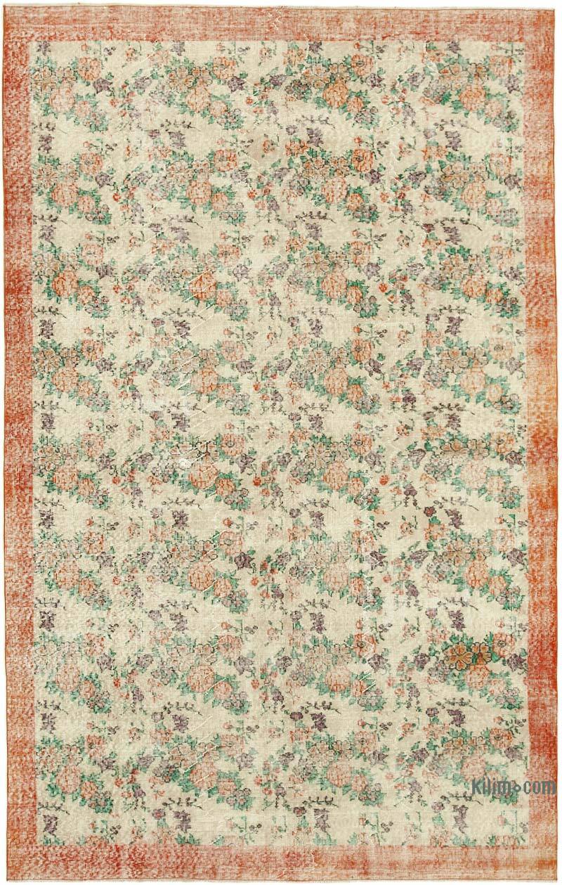 Vintage Turkish Hand-Knotted Rug - 6' 8" x 10' 6" (80" x 126") - K0074615