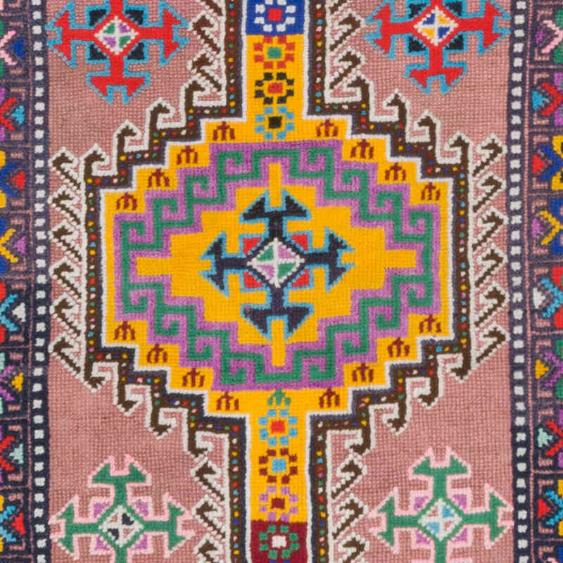 Alfombra Vintage de pasillo - 92 cm x 375 cm - K0074619