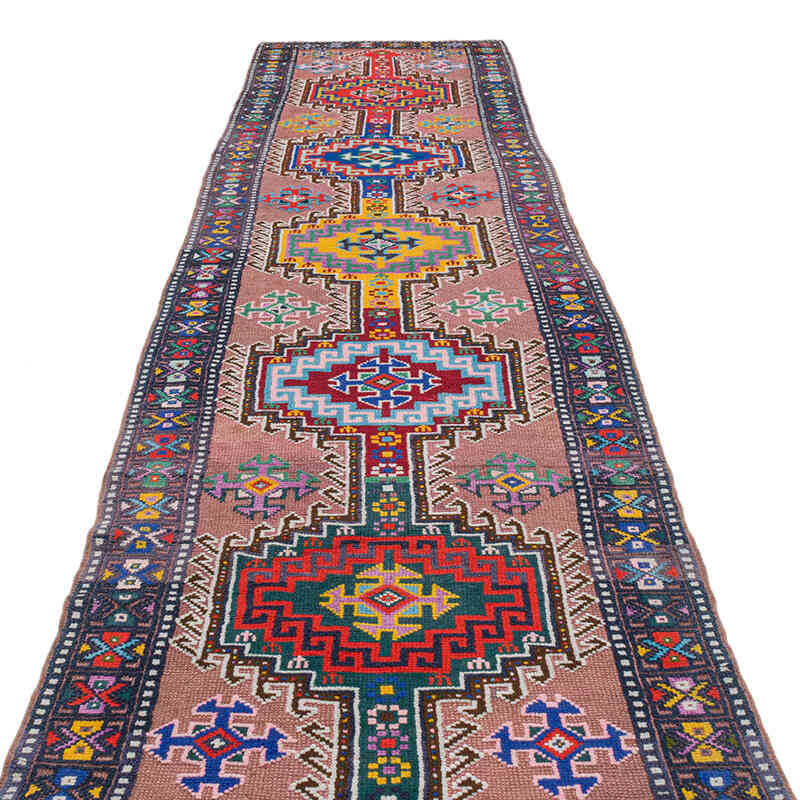 Alfombra Vintage de pasillo - 92 cm x 375 cm - K0074619