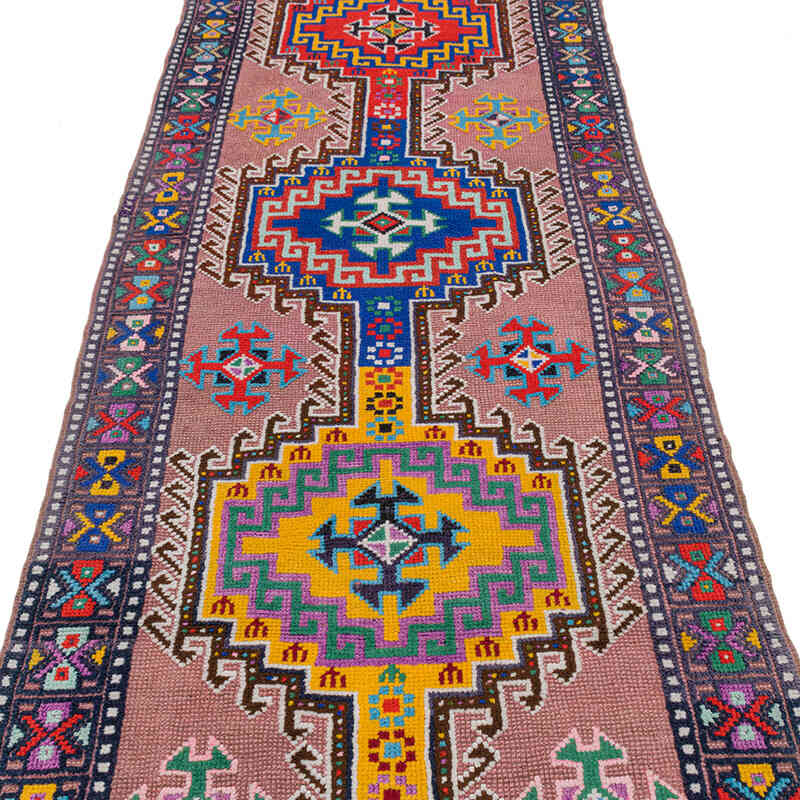 Alfombra Vintage de pasillo - 92 cm x 375 cm - K0074619