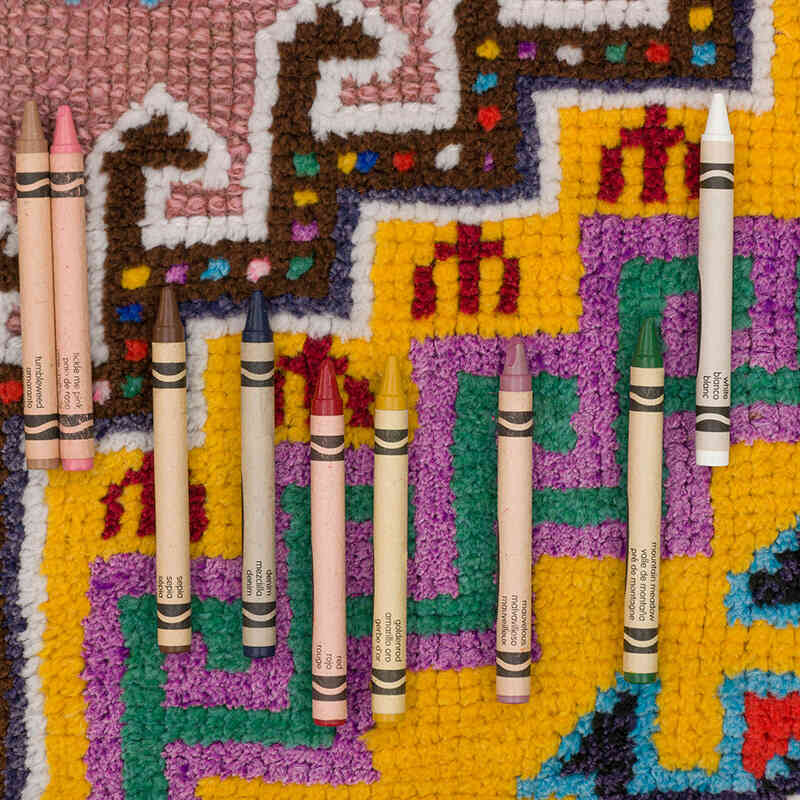 Alfombra Vintage de pasillo - 92 cm x 375 cm - K0074619