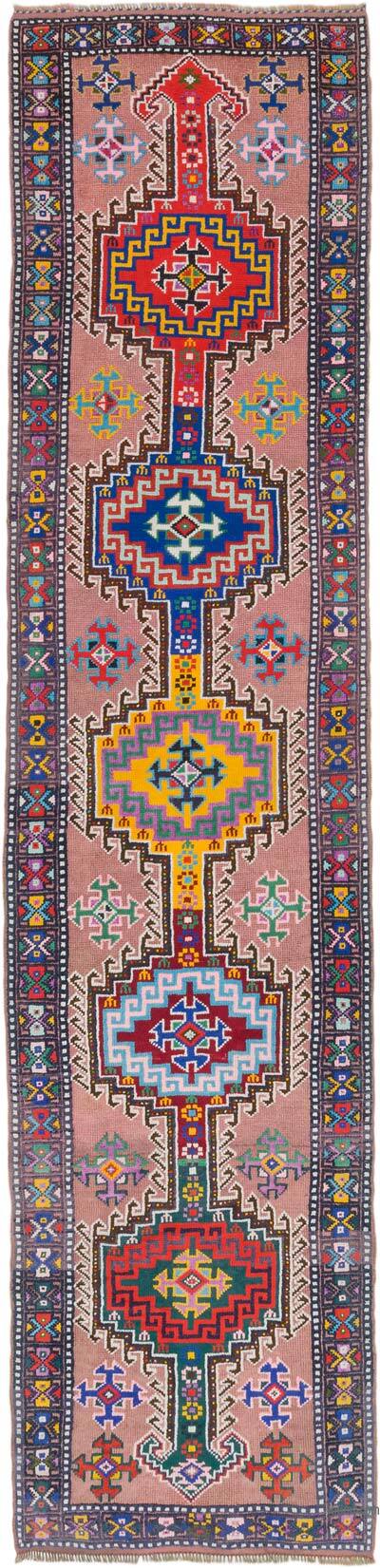 Vintage Tribal Runner Rug - 3'  x 12' 4" (36" x 148")