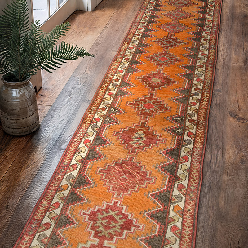 Vintage Tribal Runner Rug - 2' 11" x 13' 5" (35" x 161") - K0074620