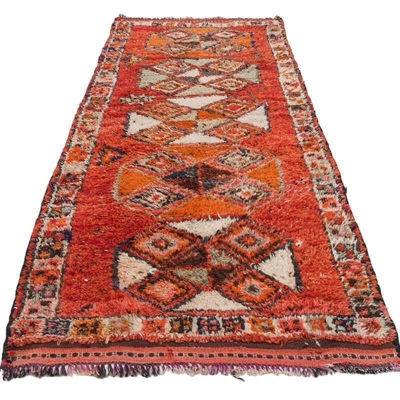Vintage Tribal Runner Rug - 3'  x 8' 2" (36" x 98") - K0074621