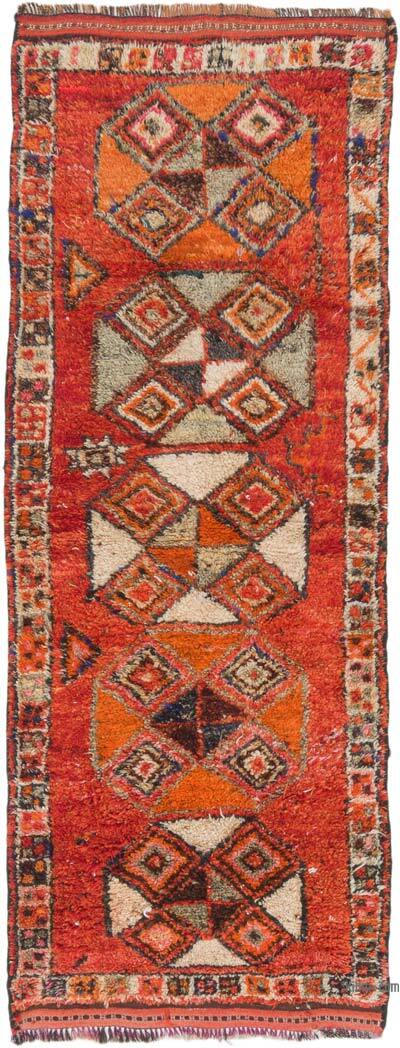 Vintage Tribal Runner Rug - 3'  x 8' 2" (36" x 98")
