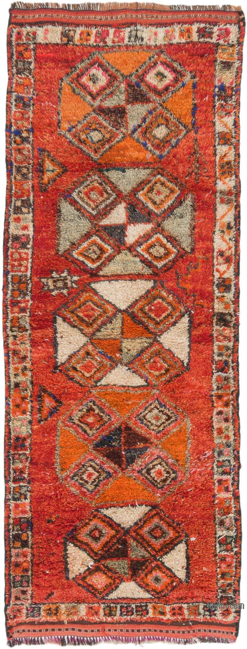 Vintage Tribal Runner Rug - 3'  x 8' 2" (36" x 98") - K0074621