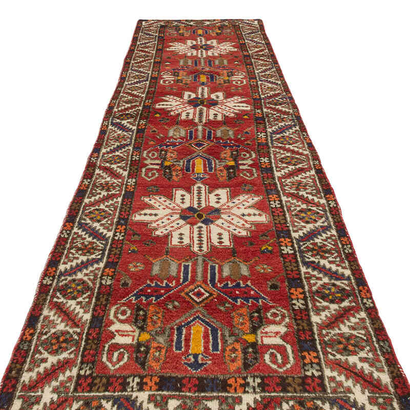 Vintage Tribal Runner Rug - 3' 3" x 12' 6" (39" x 150") - K0074624