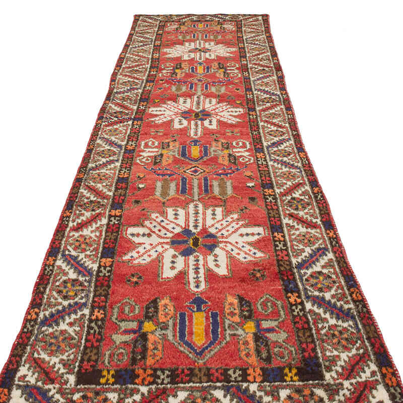 Vintage Tribal Runner Rug - 3' 3" x 12' 6" (39" x 150") - K0074624