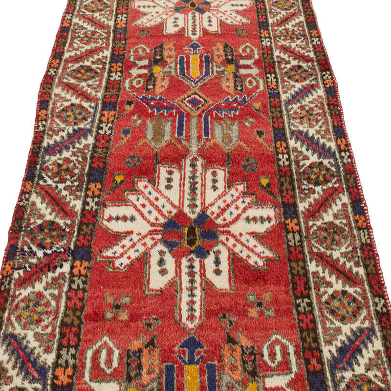 Vintage Tribal Runner Rug - 3' 3" x 12' 6" (39" x 150") - K0074624