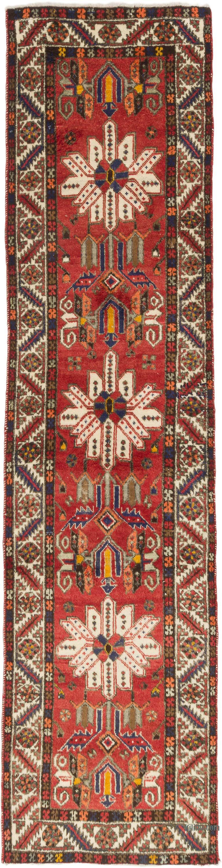 Vintage Tribal Runner Rug - 3' 3" x 12' 6" (39" x 150") - K0074624