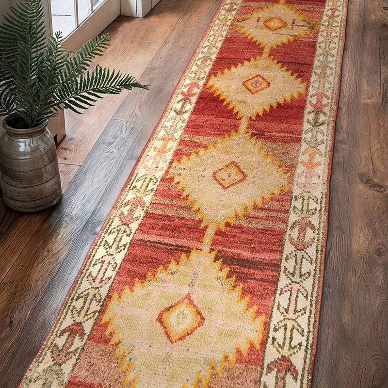 Vintage Anadolu Yolluk - 88 cm x 383 cm - K0074625