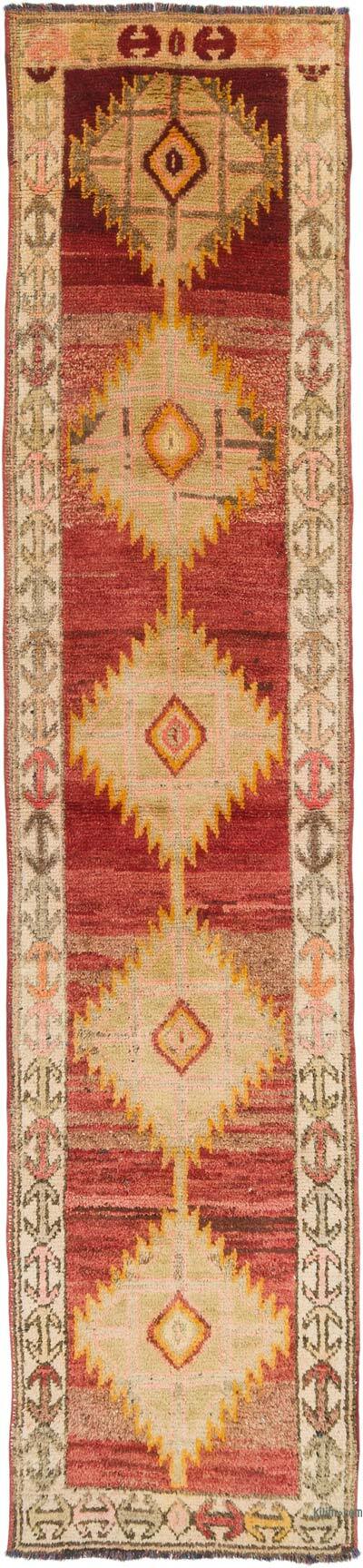 Vintage Anadolu Yolluk - 88 cm x 383 cm