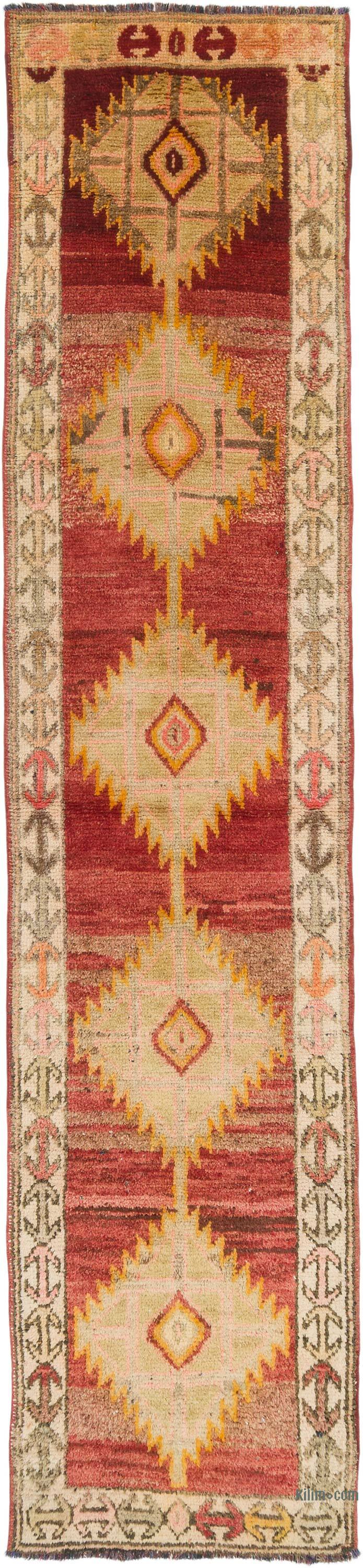 Vintage Anadolu Yolluk - 88 cm x 383 cm - K0074625