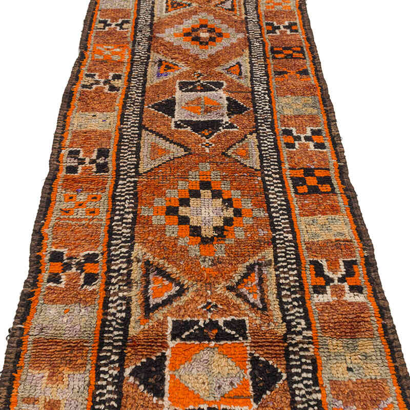 Vintage Tribal Runner Rug - 2' 10" x 12' 3" (34" x 147") - K0074626