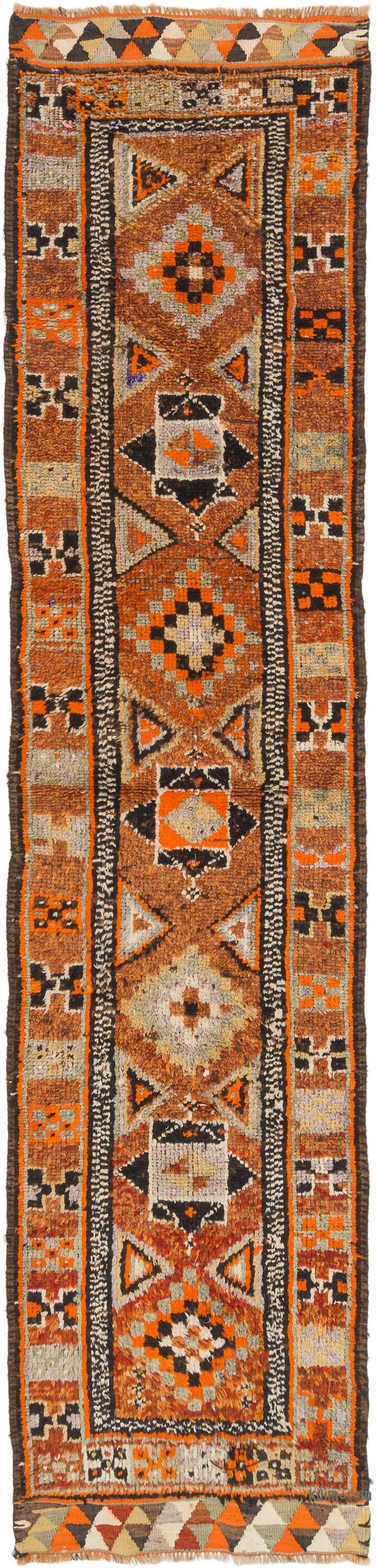 Vintage Tribal Runner Rug - 2' 10" x 12' 3" (34" x 147") - K0074626
