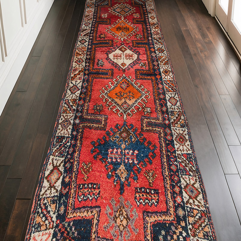 Alfombra Vintage de pasillo - 110 cm x 340 cm - K0074628