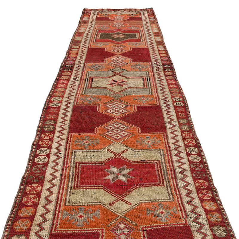 Alfombra Vintage de pasillo - 92 cm x 381 cm - K0074631