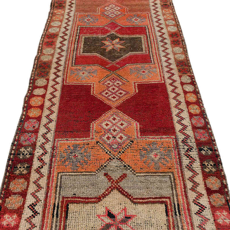 Alfombra Vintage de pasillo - 92 cm x 381 cm - K0074631