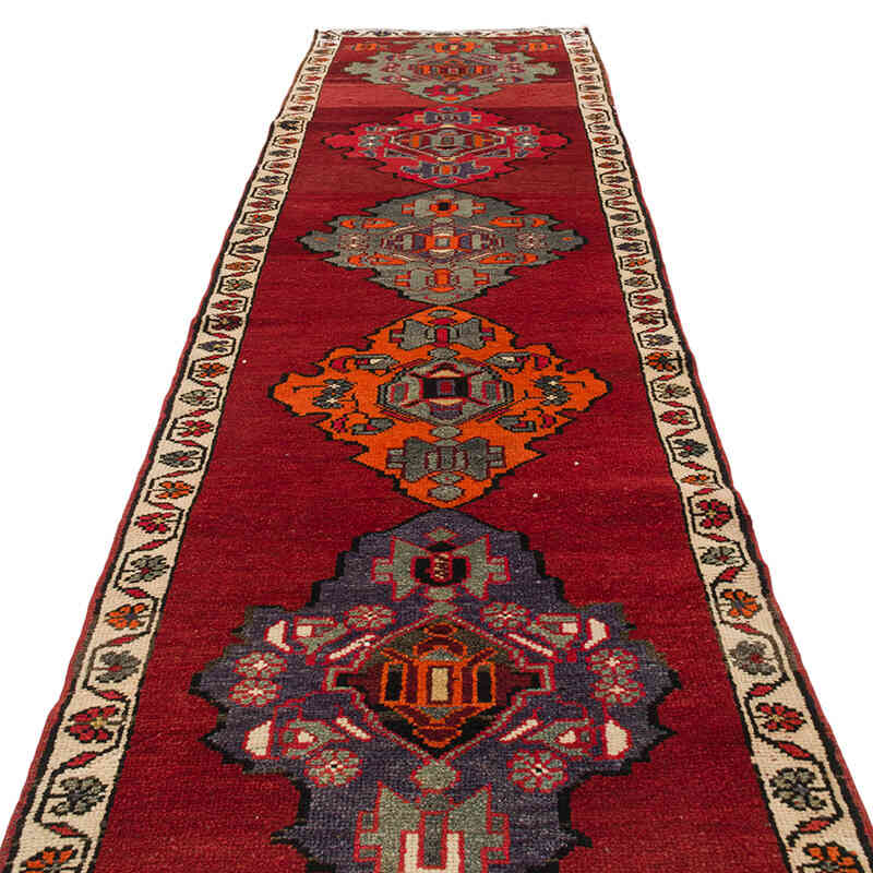 Alfombra Vintage de pasillo - 90 cm x 354 cm - K0074633