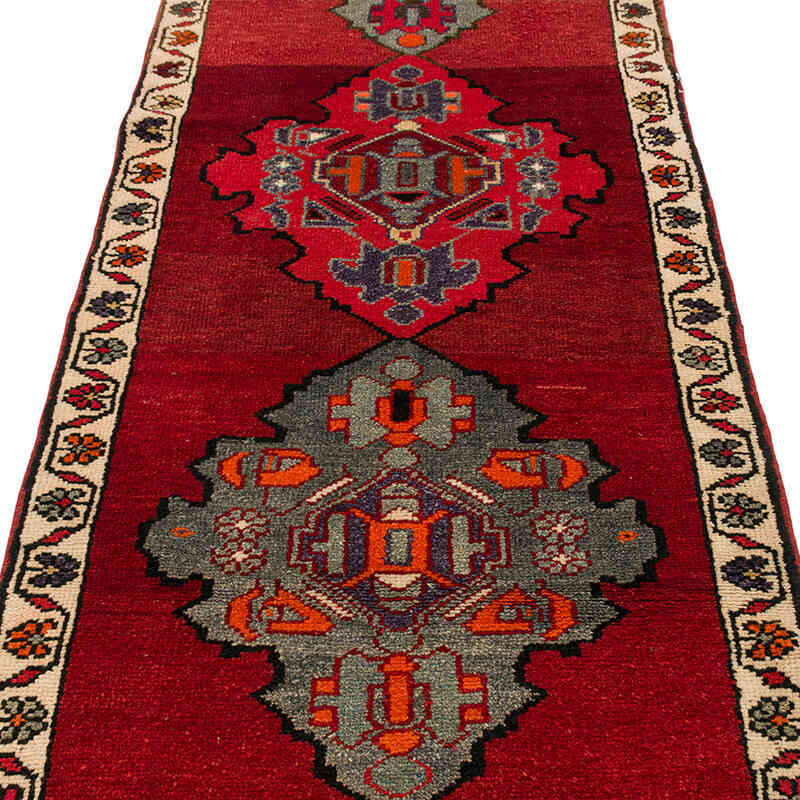 Alfombra Vintage de pasillo - 90 cm x 354 cm - K0074633