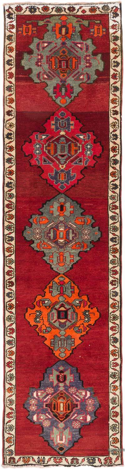 Vintage Tribal Runner Rug - 2' 11" x 11' 7" (35" x 139")