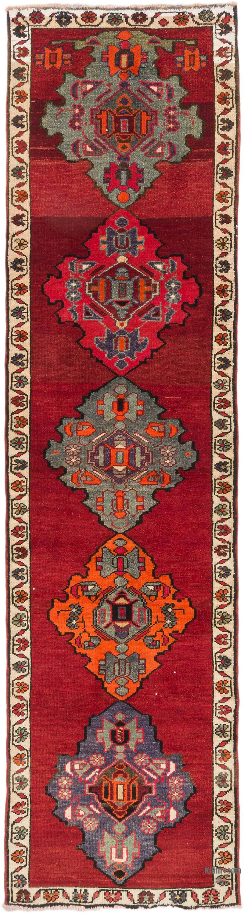 Alfombra Vintage de pasillo - 90 cm x 354 cm - K0074633