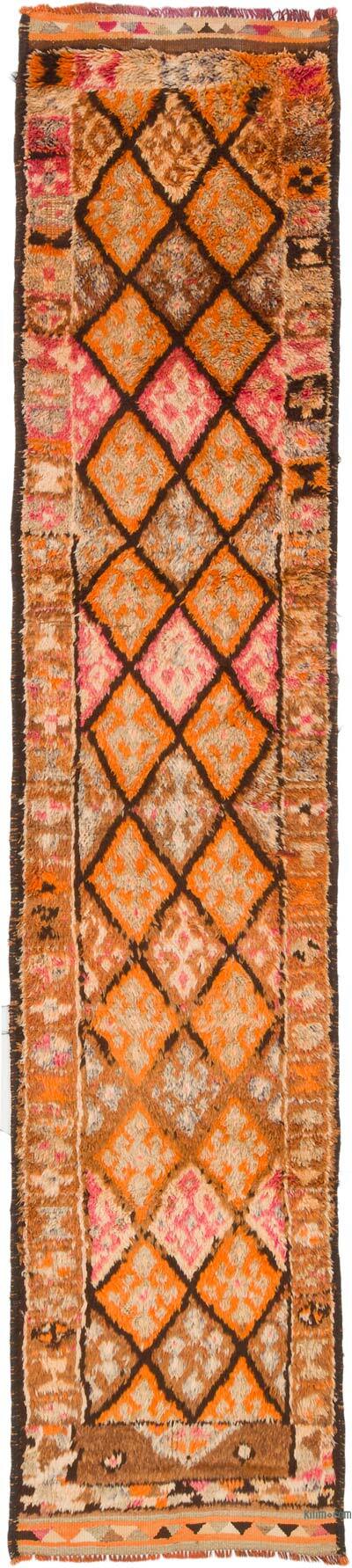 Vintage Tribal Runner Rug - 2' 9" x 12' 10" (33" x 154")