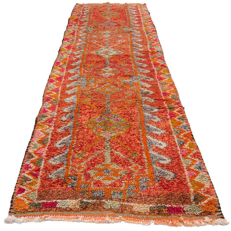 Vintage Tribal Runner Rug - 2' 10" x 10' 6" (34" x 126") - K0074637