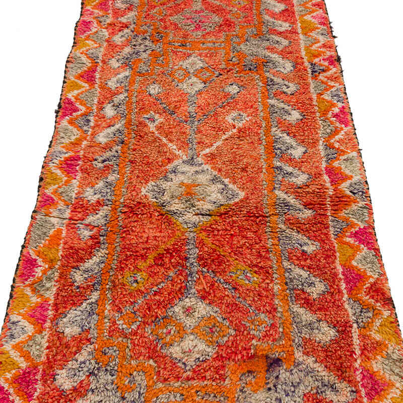 Vintage Tribal Runner Rug - 2' 10" x 10' 6" (34" x 126") - K0074637