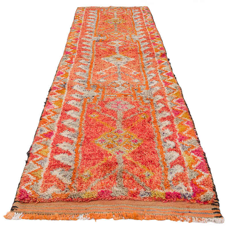 Vintage Tribal Runner Rug - 2' 10" x 10' 6" (34" x 126") - K0074637