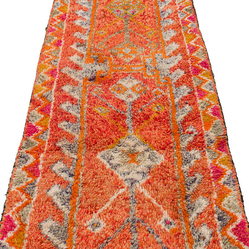 Vintage Tribal Runner Rug - 2' 10" x 10' 6" (34" x 126") - K0074637