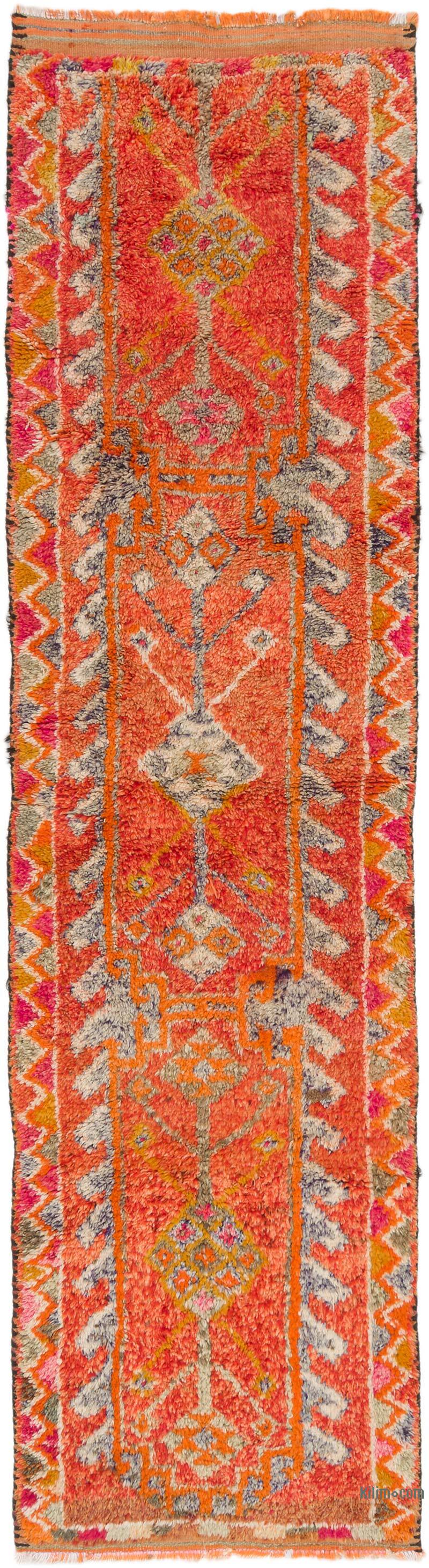 Vintage Tribal Runner Rug - 2' 10" x 10' 6" (34" x 126") - K0074637