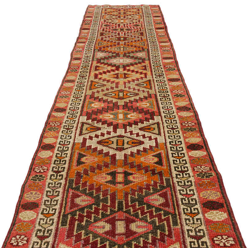 Vintage Tribal Runner Rug - 2' 11" x 13' 7" (35" x 163") - K0074639