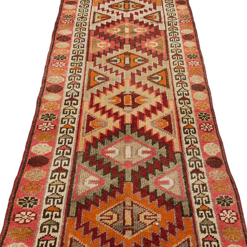 Vintage Tribal Runner Rug - 2' 11" x 13' 7" (35" x 163") - K0074639