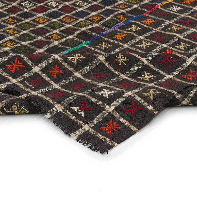 Vintage Anatolian Jijim Rug - 7' 11" x 8' 7" (95" x 103") - K0074646