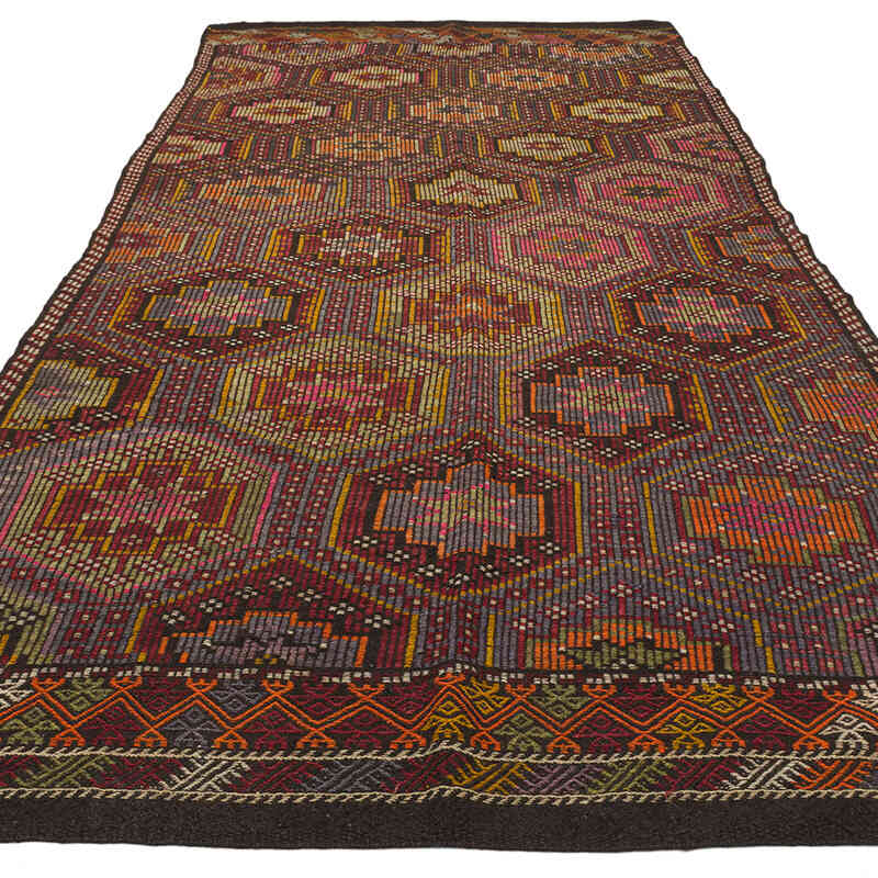 Vintage Anatolian Jijim Rug - 5' 1" x 11' 1" (61" x 133") - K0074649