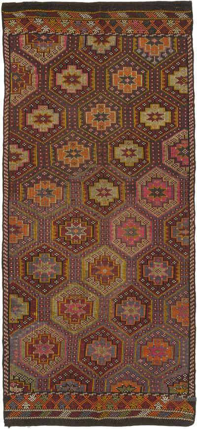 Vintage Anatolian Jijim Rug - 5' 1" x 11' 1" (61" x 133")