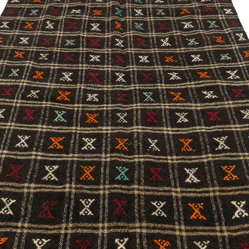 Vintage Anatolian Jijim Rug - 4' 11" x 9' 1" (59" x 109") - K0074650