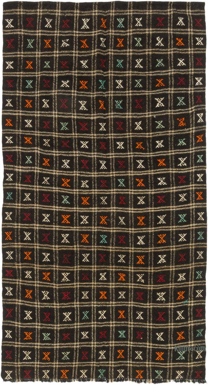 Vintage Anatolian Jijim Rug - 4' 11" x 9' 1" (59" x 109") - K0074650