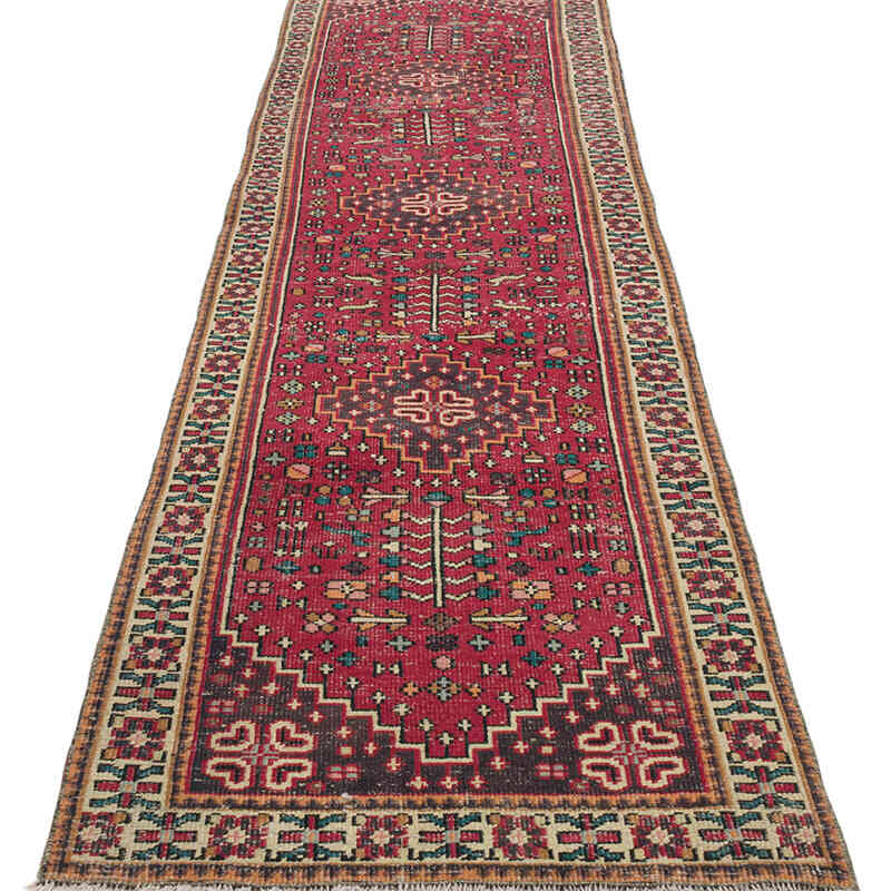 Vintage Tribal Runner Rug - 2' 5" x 9' 9" (29" x 117") - K0074652