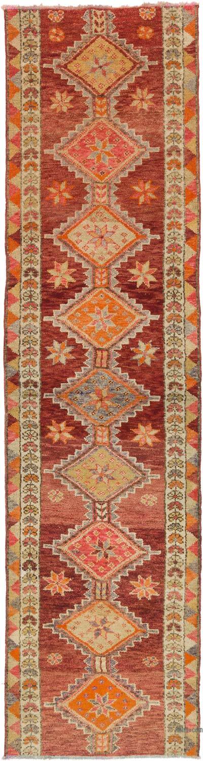 Vintage Tribal Runner Rug - 3' 1" x 11' 10" (37" x 142")