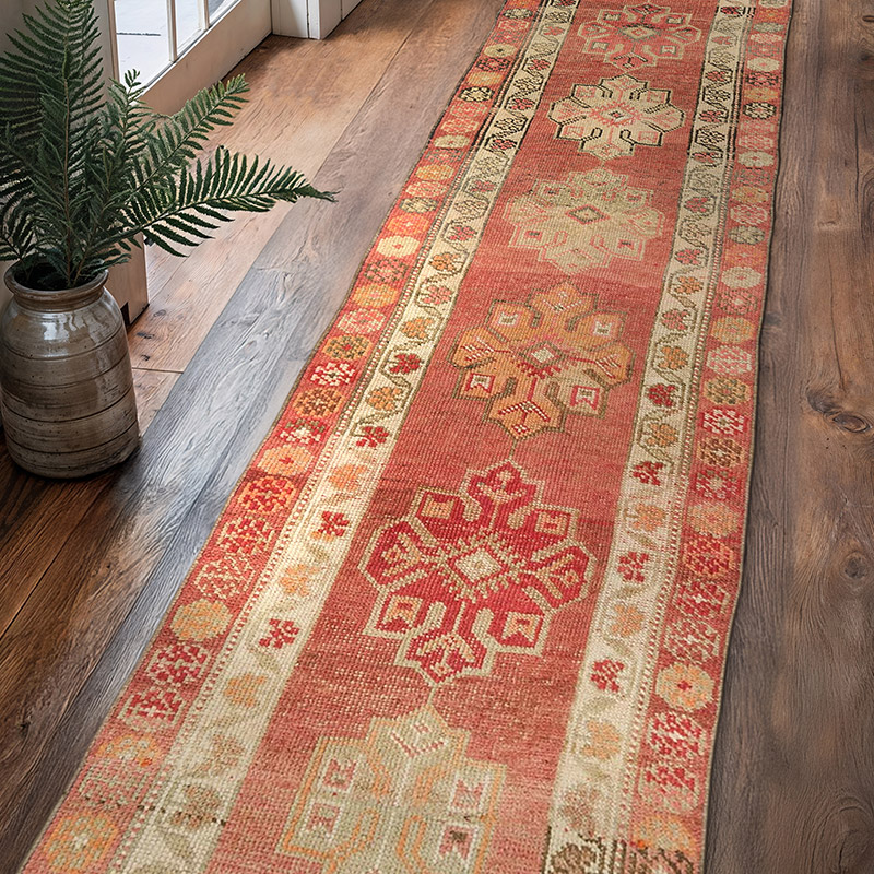 Alfombra Vintage de pasillo - 81 cm x 344 cm - K0074657