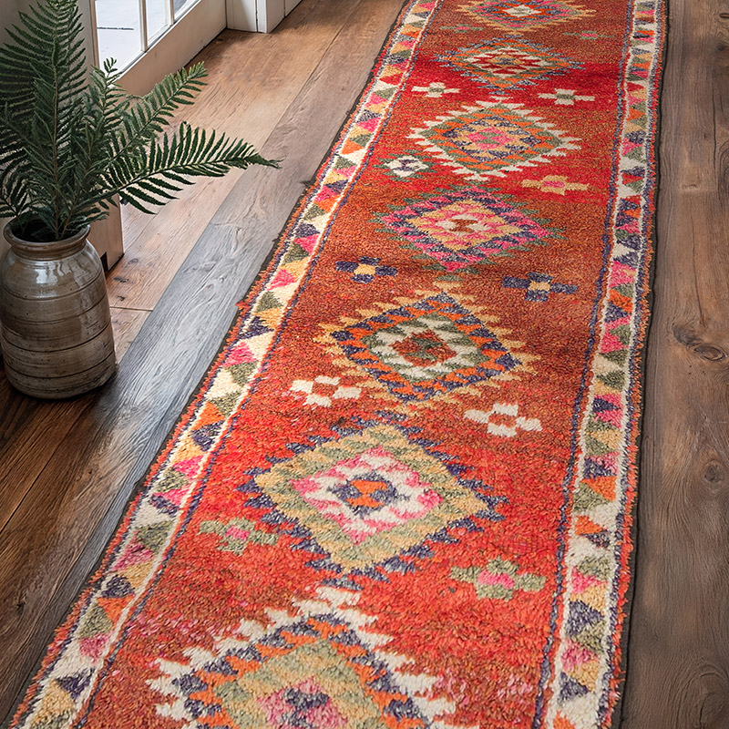Vintage Anadolu Yolluk - 90 cm x 350 cm - K0074659