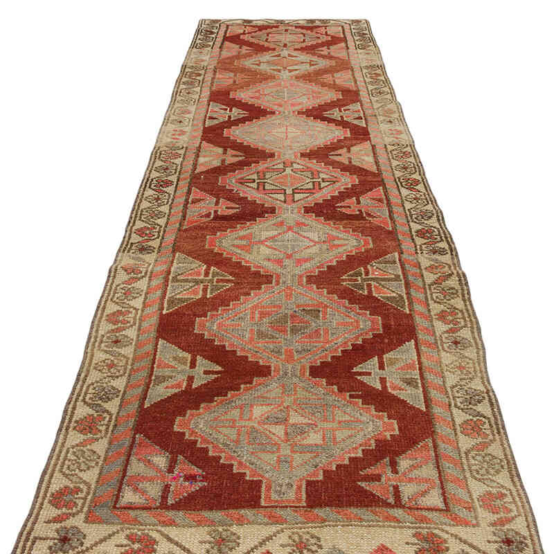 Vintage Tribal Runner Rug - 2' 10" x 10' 9" (34" x 129") - K0074661