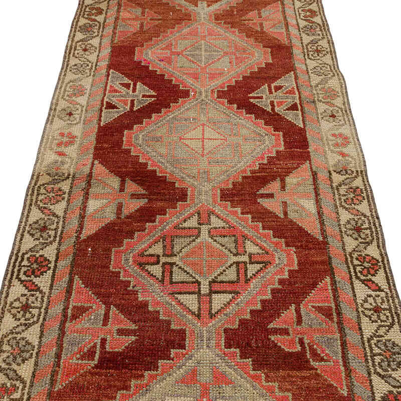 Vintage Tribal Runner Rug - 2' 10" x 10' 9" (34" x 129") - K0074661