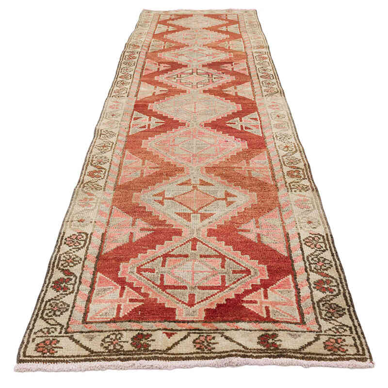 Vintage Tribal Runner Rug - 2' 10" x 10' 9" (34" x 129") - K0074661