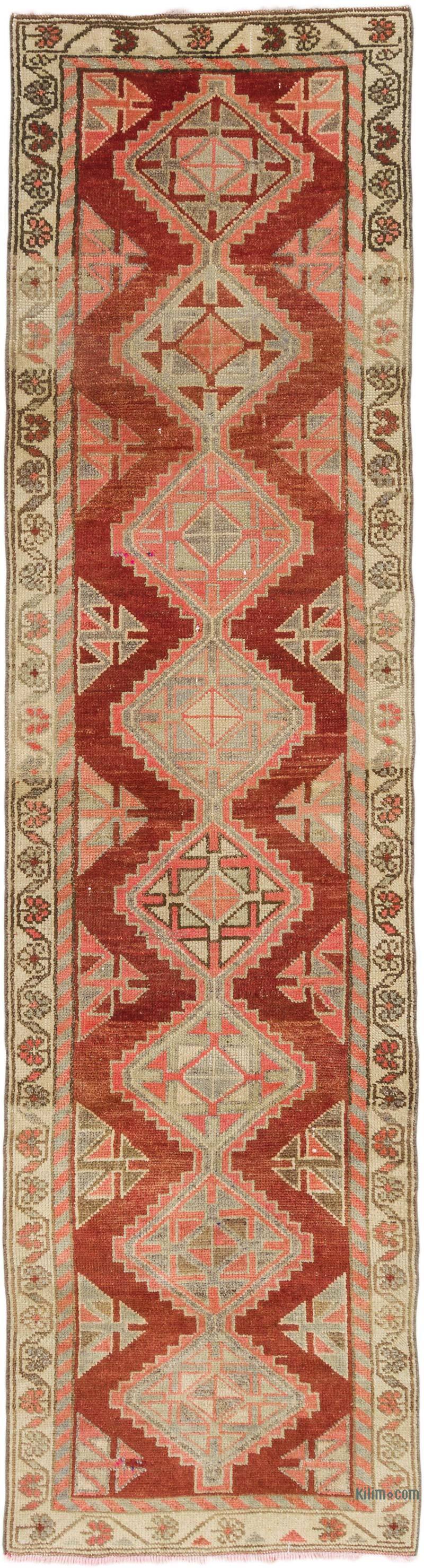 Vintage Tribal Runner Rug - 2' 10" x 10' 9" (34" x 129") - K0074661